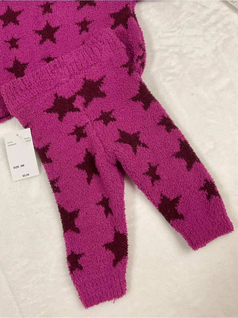 Baby Girl 6 Months 2 Piece Set Sweater & Pants Star
